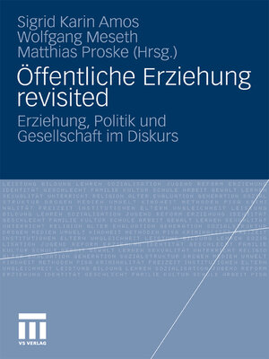 cover image of Öffentliche Erziehung revisited